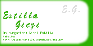 estilla giczi business card
